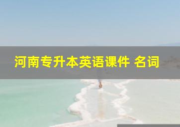 河南专升本英语课件 名词